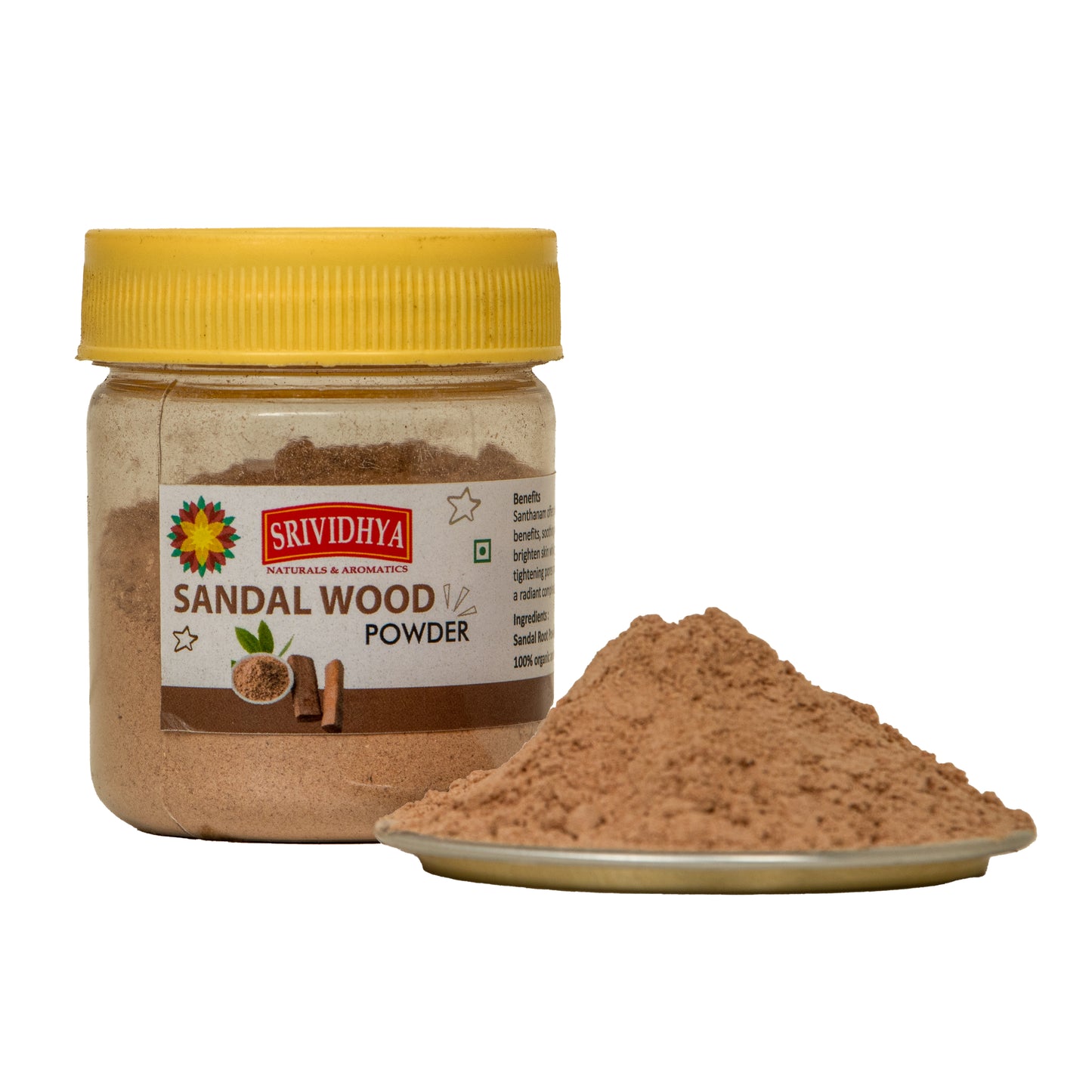 Srividhya Sandalwood Powder - 50g | Santhanam Podi for Pooja & Face Pack