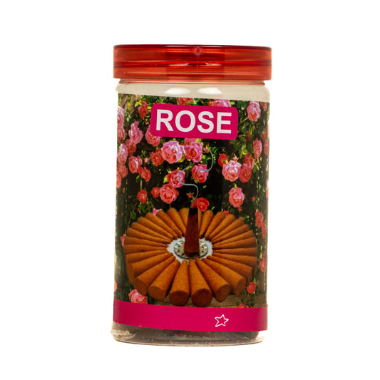 Srividhya Rose Dhoop Cones - 150g | Cone Dhoop for Pooja & Home Fragrance