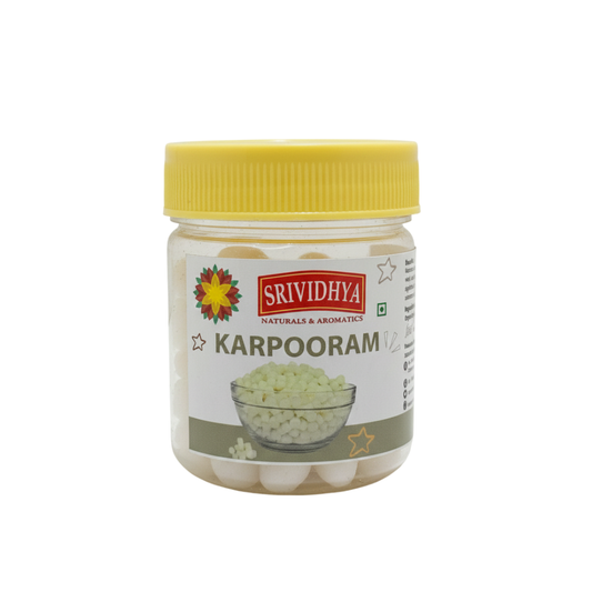Srividhya Camphor (Karpooram) - 50g | Camphor for Pooja & Aarathi