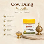 SRIVIDHYA Cowdung Vibuthi 50g | Traditional Sacred Ash for Pooja & Hindu Worship