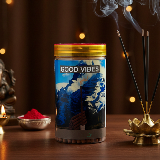 Srividhya GoodVibe Dhoop Sticks -150g | Pooja Dhoop with Long-Lasting Fragrance