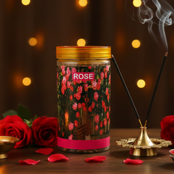 Srividhya Rose Dhoop Sticks -150g | Pooja Dhoop with Long-Lasting Fragrance