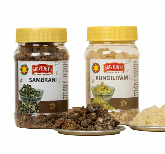 Srividhya Kungiliyam & Sambrani Combo | Traditional Temple Dhoop for Pooja