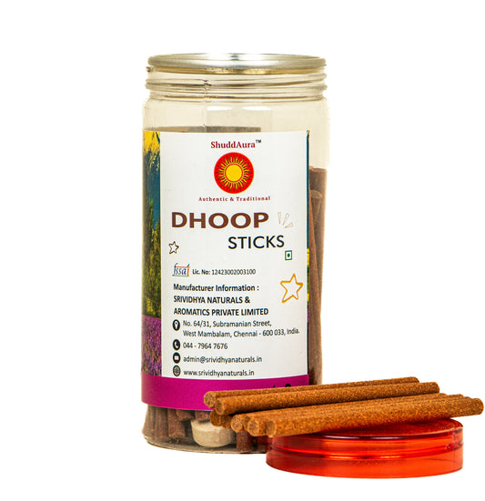 Srividhya Intimate Dhoop Sticks - 150g | Pooja Dhoop with Long-Lasting Fragrance