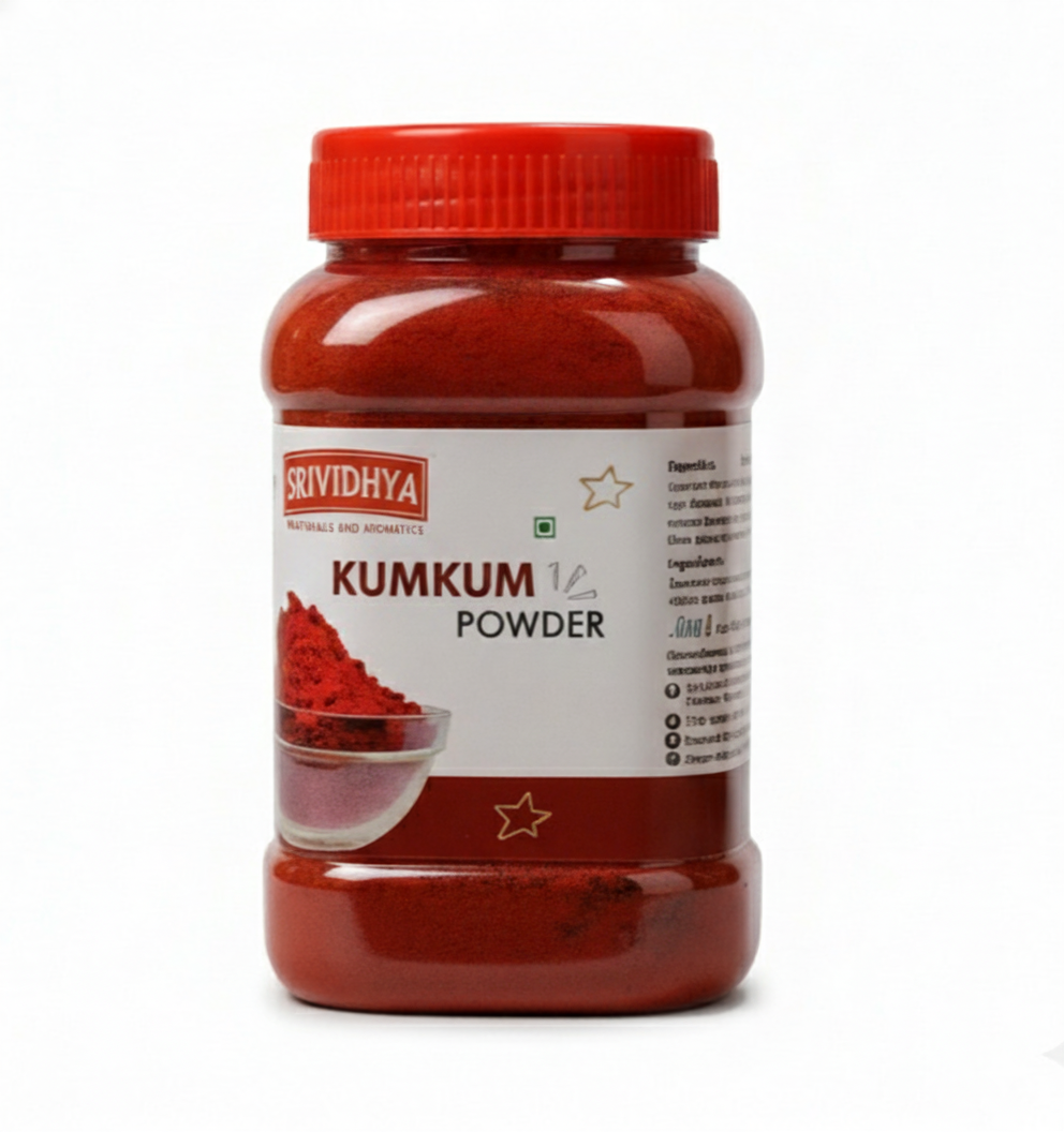 Srividhya Thazhampoo Maroon Kumkum - 100g | Traditional Kumkum for Pooja