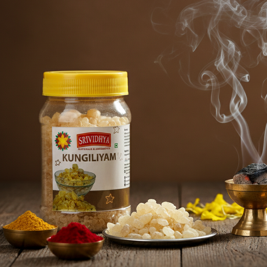 Premium Kungiliyam Powder 100g by Srividhya Naturals for Ayurveda, pooja, homam and spiritual wellness.