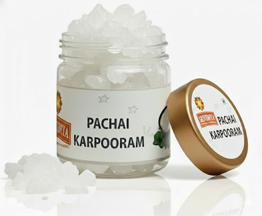 Srividhya Pachai Karpooram - 50g | Edible Camphor for Pooja
