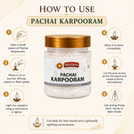 SRIVIDHYA Pachai Karpooram 50g | Bhimseni Kapoor | Natural Camphor for Pooja & Aarti