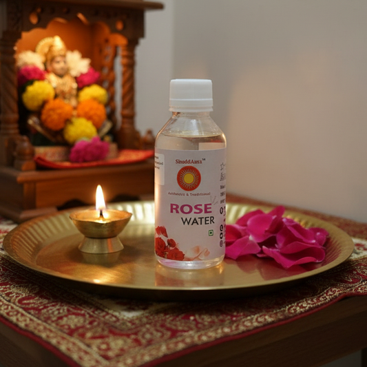 Srividhya Rose Water - 100ml | Pure Gulab Jal for Pooja, Aarathi & Traditional Use