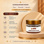 SRIVIDHYA Sandalwood Paste 20g | Natural Chandan Paste for Pooja, Tilak & Hindu Rituals