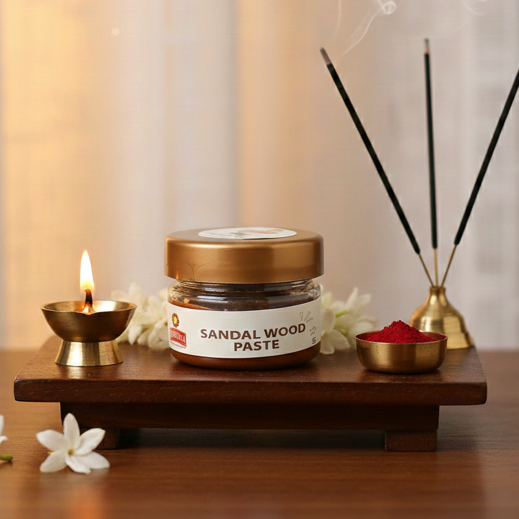 Srividhya Sandalwood Paste - 20g | for Pooja & Traditional Fragrance Use