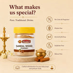 SRIVIDHYA Sandalwood Powder 50g | Pure Chandan Powder for Pooja, Tilak & Hindu Rituals