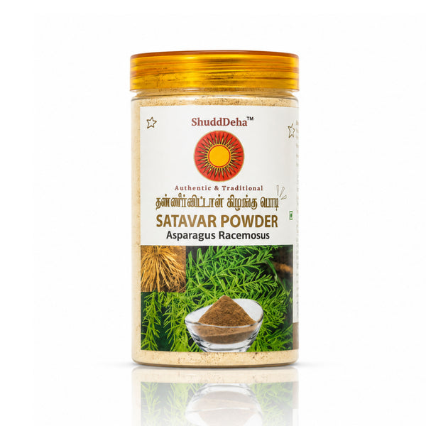Thanneer Vittan Kilangu Powder 150g – 100% Pure Shatavari Herbal Powder by Srividhya Naturals