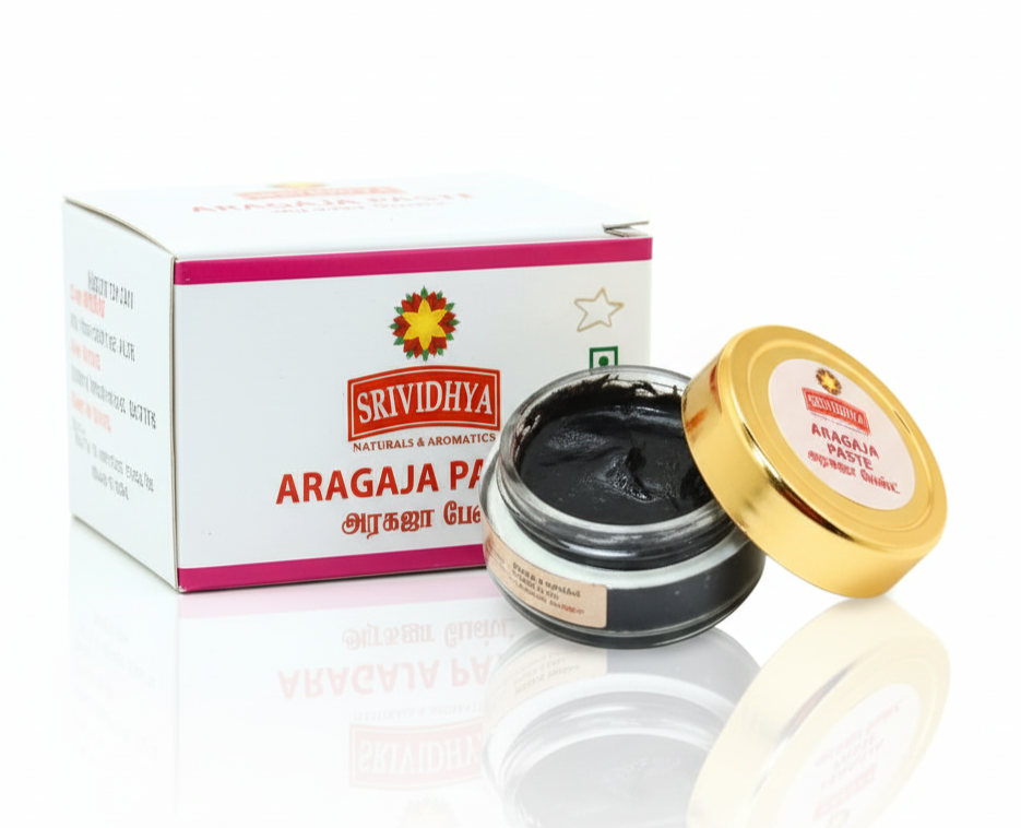 Aragaja Paste traditional Ayurvedic herbal paste for pooja, meditation, wellness, and spiritual rituals