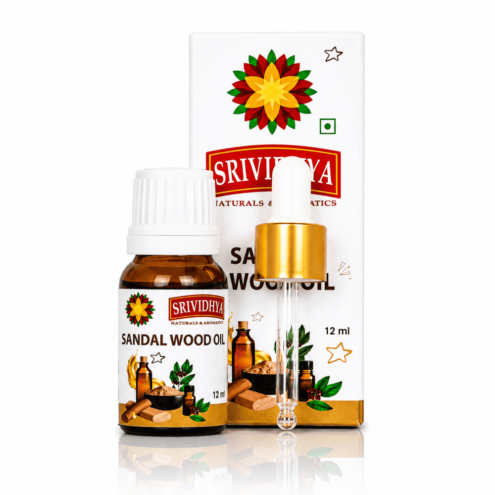 Sandalwood Oil 12ml for Pooja | Pure Sandalwood Oil | Srividhya Naturals