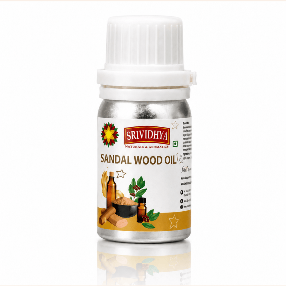 Sandalwood Oil 50ml for Pooja | Pure Sandalwood Oil | Srividhya Naturals