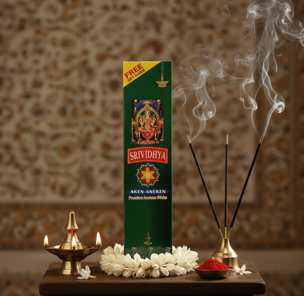 Srividhya Aken-Aneken Agarbathi - 80g | Traditional Incense Sticks for Pooja
