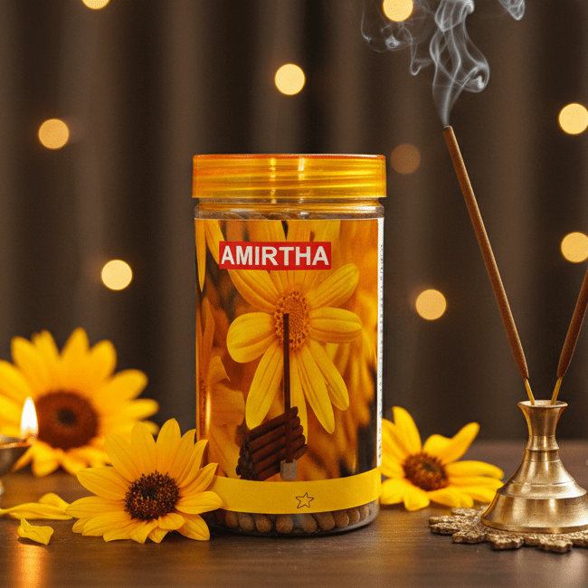 SRIVIDHYA Amirtha Dhoop Sticks 150g | Pooja Dhoop