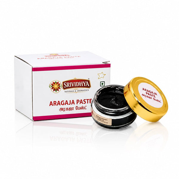 SRIVIDHYA Aragaja Paste 5g | Traditional Herbal Pooja Paste | Aragaja for Hindu Rituals