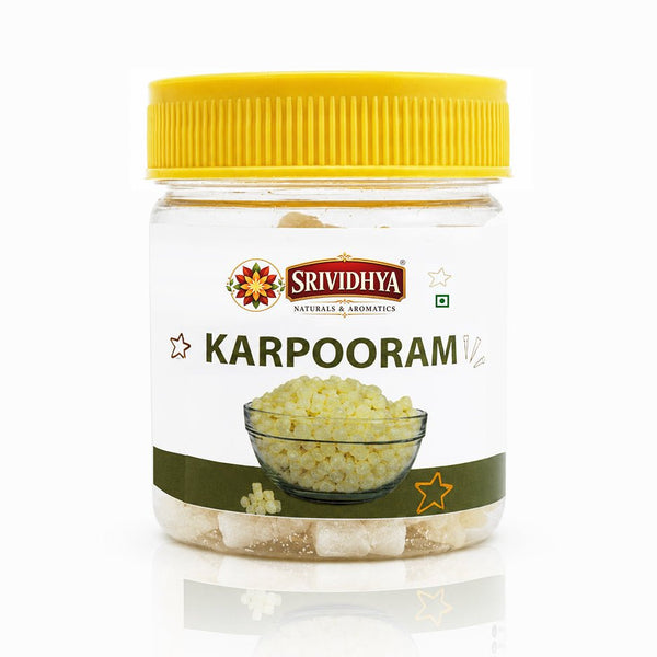 SRIVIDHYA Camphor Karpooram 50g | Camphor for Pooja & Aarathi