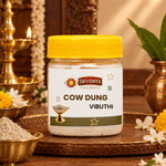 SRIVIDHYA Cowdung Vibuthi 50g | Traditional Sacred Ash for Pooja & Hindu Worship