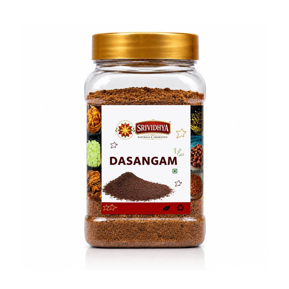 SRIVIDHYA Dasangam Pooja Powder 75g | Natural Herbal Incense Powder for Pooja, Homam & Havan