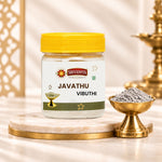 SRIVIDHYA Javathu Vibuthi - 50g | Scented Sacred Ash for Pooja & Meditation