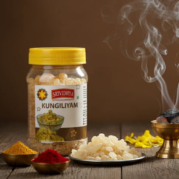 SRIVIDHYA Kungiliyam 100g Pure Natural Frankincense Resin for Pooja, Dhoop, Homam & Temple Rituals