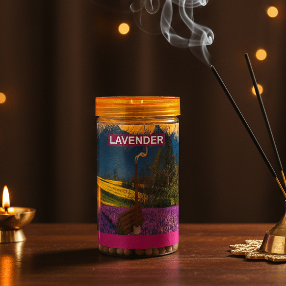 Srividhya Lavender Dhoop Sticks -150g | Pooja Dhoop with Long-Lasting Fragrance