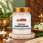 SRIVIDHYA Pachai Karpooram 50g | Bhimseni Kapoor | Natural Camphor for Pooja & Aarti