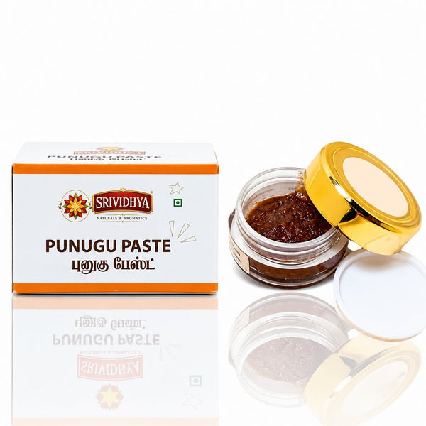 SRIVIDHYA Punugu Paste 2g | Traditional Aromatic Pooja Paste for Temple & Hindu Rituals