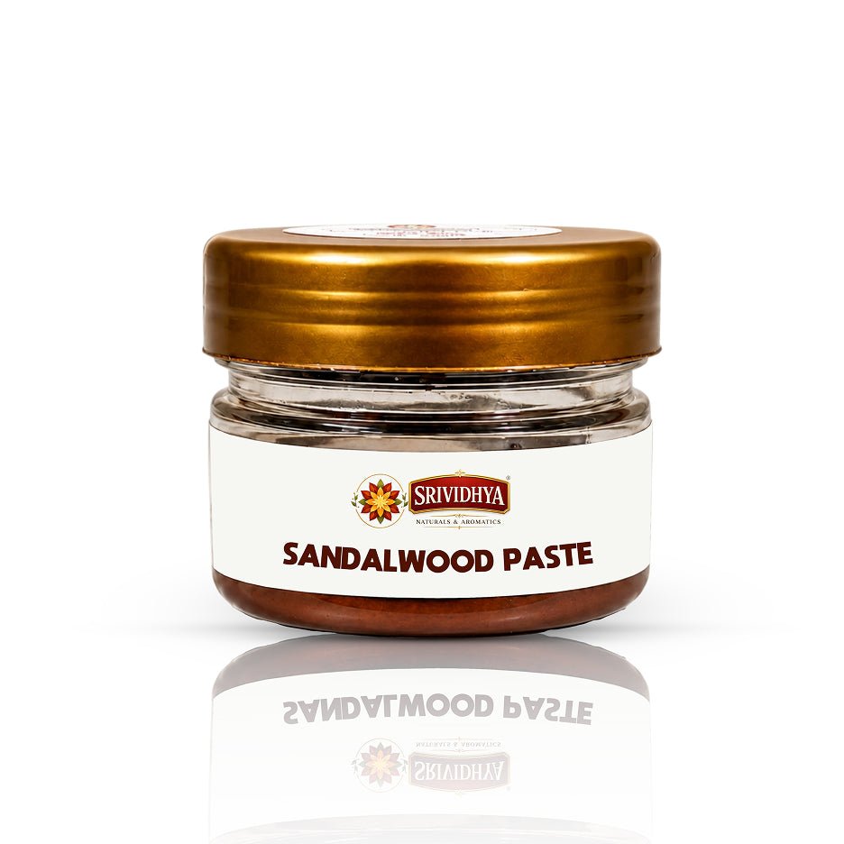 SRIVIDHYA Sandalwood Paste 20g | Natural Chandan Paste for Pooja, Tilak & Hindu Rituals
