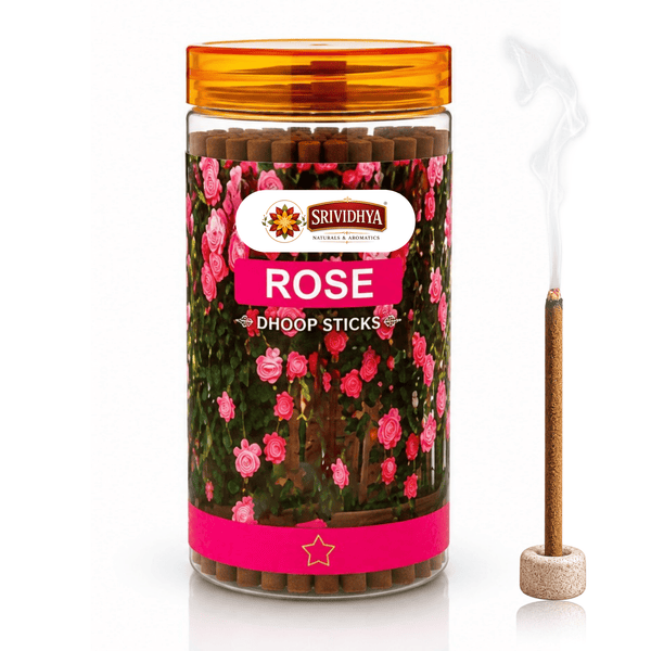SRIVIDHYA Rose Dhoop Sticks 150g | Pooja Dhoop