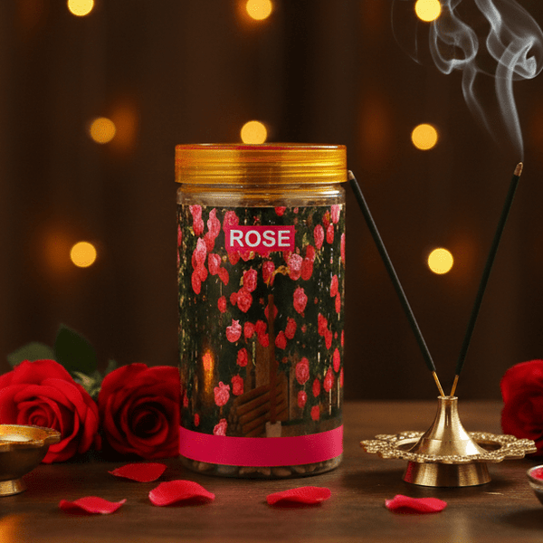 Srividhya Rose Dhoop Sticks -150g | Pooja Dhoop with Long-Lasting Fragrance