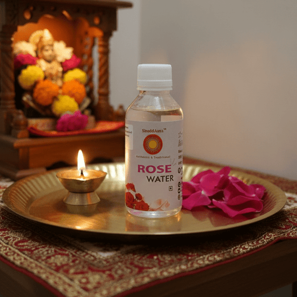 Srividhya Rose Water - 100ml | Pure Gulab Jal for Pooja, Aarathi & Traditional Use