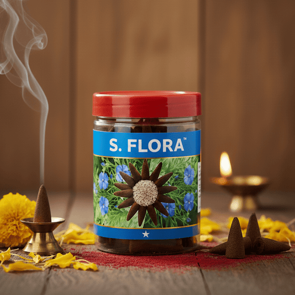 SRIVIDHYA S Flora Dhoop Cones 150g | Cone Dhoop for Pooja