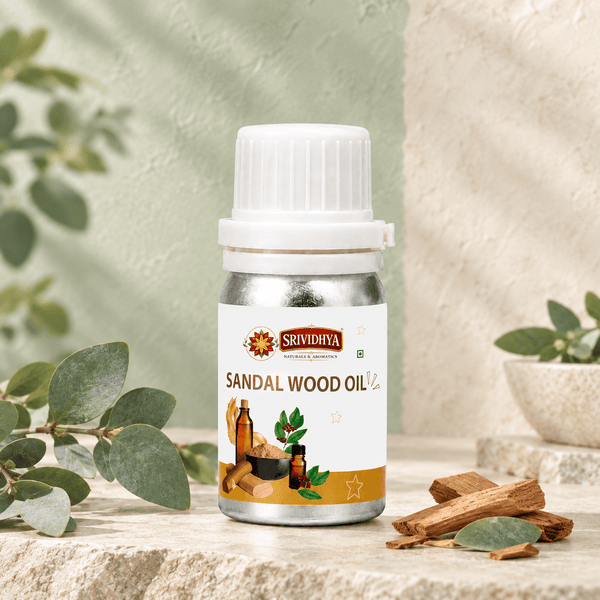 SRIVIDHYA Sandalwood Oil 50ml | Pure Sandalwood Oil for Skin Care