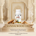 SRIVIDHYA Sandalwood Oil 50ml | Sandalwood Fragrance Oil for Pooja, Prayer & Spiritual Rituals