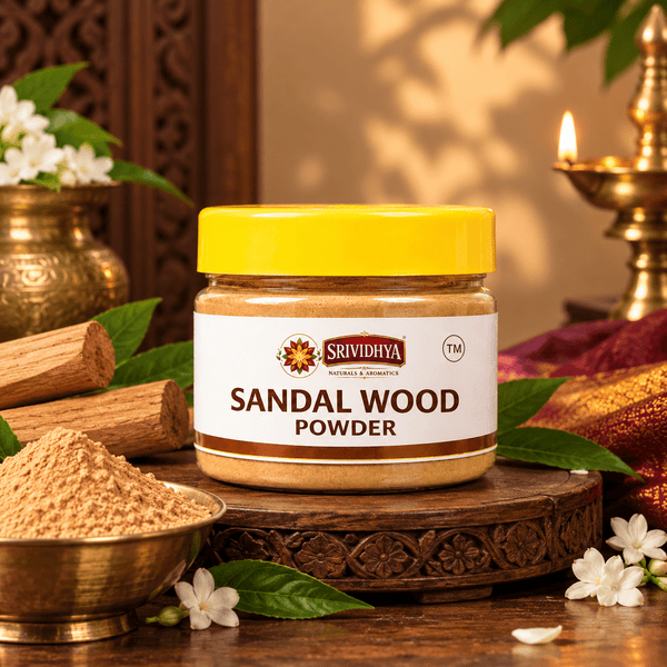 SRIVIDHYA Sandalwood Powder - 25g | Pure Chandan Powder for Skincare, Face Pack & Natural Beauty Care