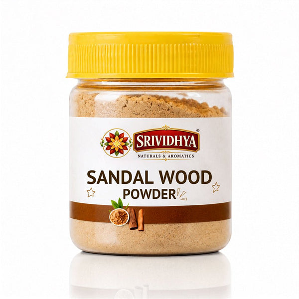 SRIVIDHYA Sandalwood Powder 50g | Pure Chandan Powder for Pooja, Tilak & Hindu Rituals
