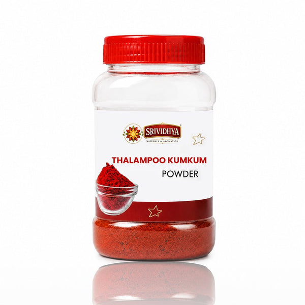 SRIVIDHYA Thazhampoo Maroon Kumkum Powder 100g | Traditional Pooja Kumkum | Hindu Tilak & Pooja Powder