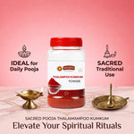 SRIVIDHYA Thazhampoo Maroon Kumkum Powder 100g | Traditional Pooja Kumkum | Hindu Tilak & Pooja Powder