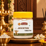 SRIVIDHYA Javathu Vibuthi - 50g | Scented Sacred Ash for Pooja & Meditation